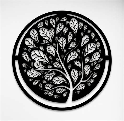 Metal Tree Wall Art , Metal Wall Decor Home Decoration, Tree Wall Art, Personalized Unique ...