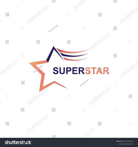 Super Star Logo Vector Image Stock Vector (Royalty Free) 2170329311 ...