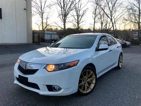 2012 Acura Tsx Base 4dr Sedan 73406 Miles White Sedan 2.4l I4 Automatic ...