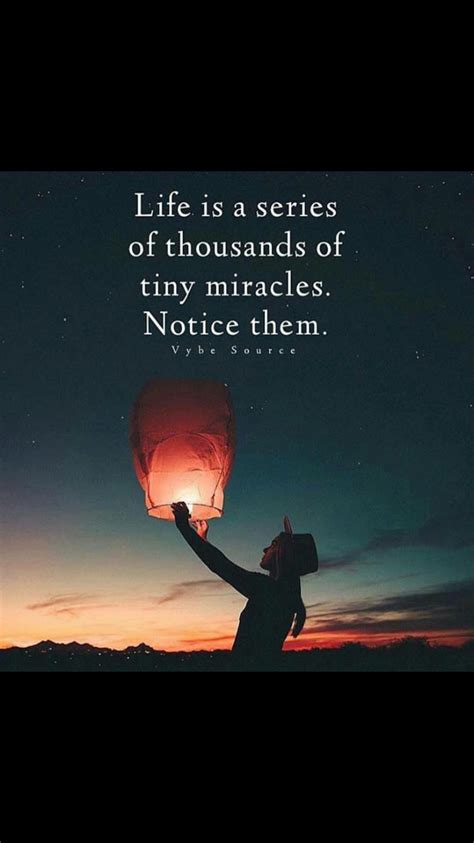 Life is a Series of Tiny Miracles