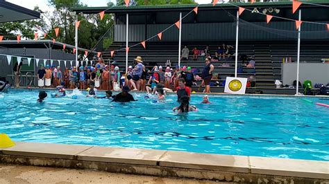 Geebung state schools swimming carnival Year 2 helping year 1s. - YouTube