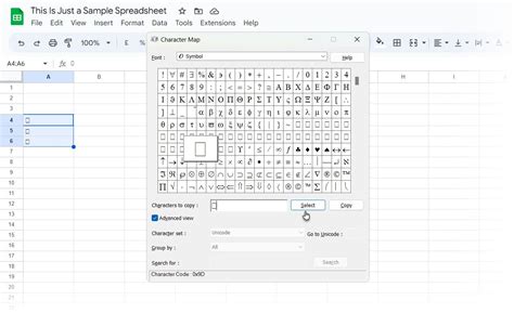 How to Insert Special Symbols and Characters in Google Sheets - Safapedia.com