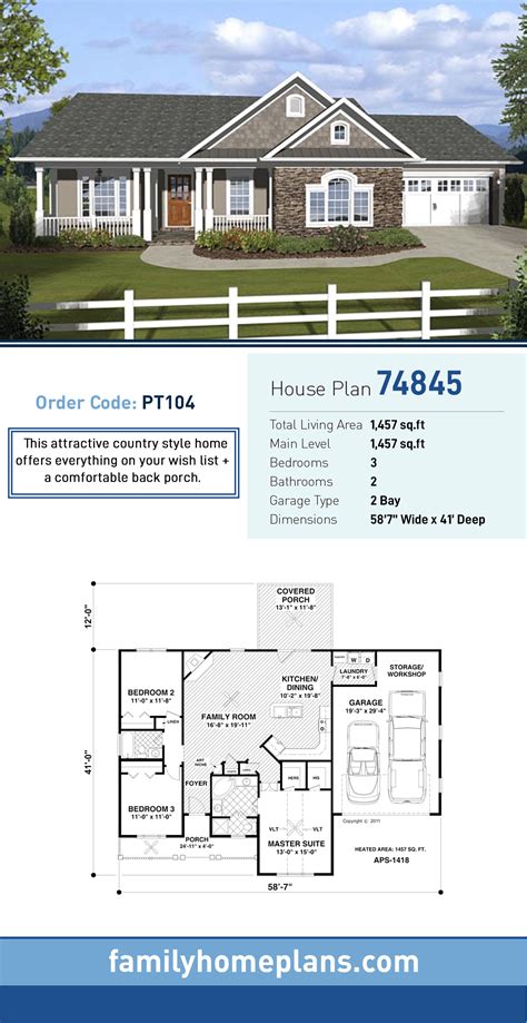 √ Latest Country House Plans With Garage In Back (+10) Suggestion ...