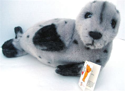 Mary Meyer Spinnaker Seal Plush Grey Black Spotted Stuffed Toy 1994 For You New #MaryMeyer ...