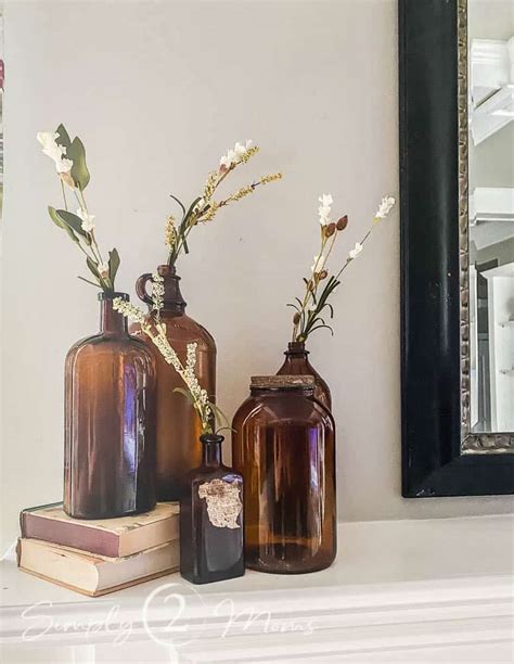 How to Use Vintage Amber Bottles in Your Fall Decor – Simply2moms