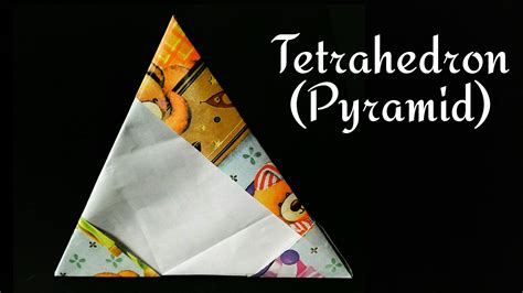 How to make a Paper Tetrahedron - Origami tutorial