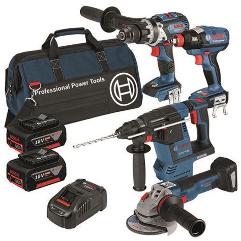 Bosch Blue 18V 5.0Ah Brushless 4 Piece Combo Kit - Bunnings New Zealand