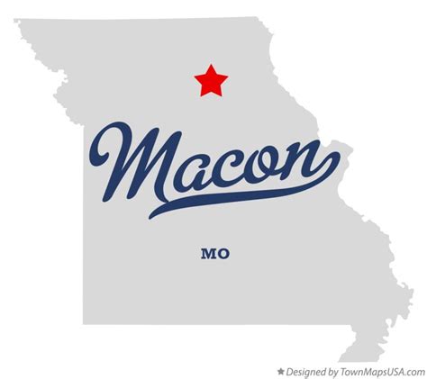 Map of Macon, MO, Missouri