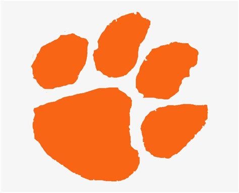 14 147415 Tiger Paw Picture Clemson Tigers Football Logo - First Tee