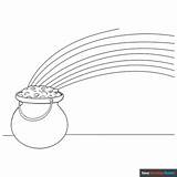 Pot Of Gold Coloring Page  Easy Drawing Guides sketch template