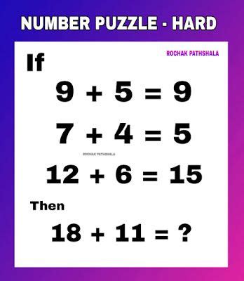 math puzzles with answers | number puzzle 10 | | Maths puzzles, Number ...