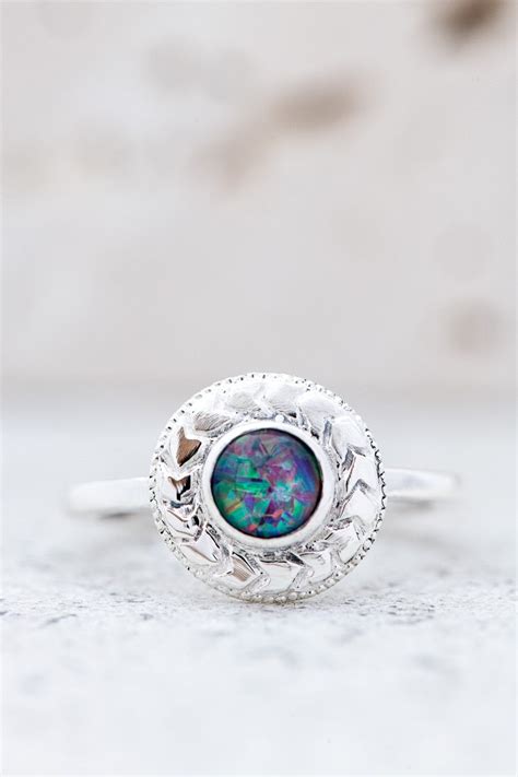 Australian Fire Opal Ring in 925 Sterling Silver Ring - Etsy