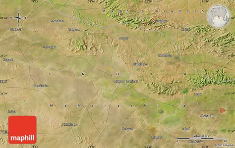 Satellite Map of Shirpur