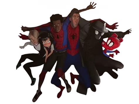 The spider verse team by DracoAwesomeness on DeviantArt