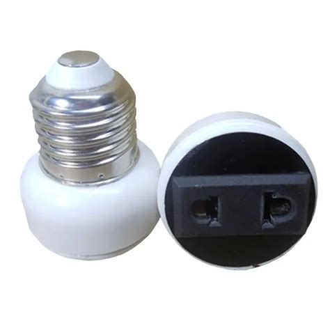 E27 Bulb Holder Adapter Connector Accessories White ABS Lamp Socket ...