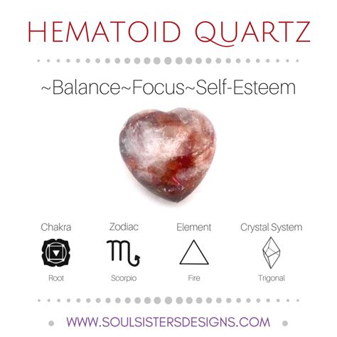 Hematoid Quartz Healing Crystal | Healing crystal jewelry, Crystal healing stones, Crystals