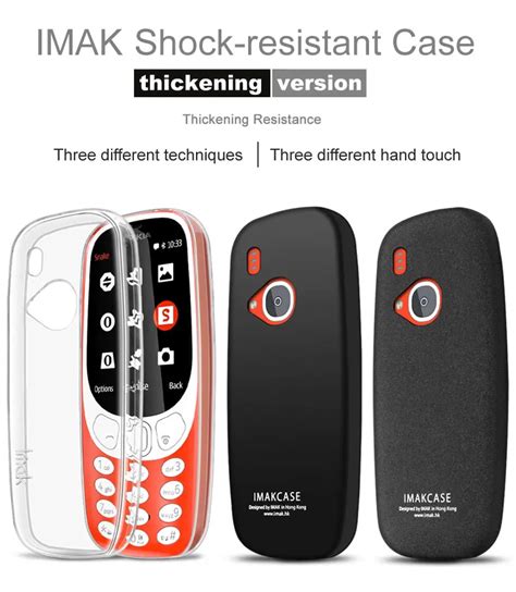 For Nokia 3310 Case Brand iMAK Shock Resistant Super slim Soft Phone ...