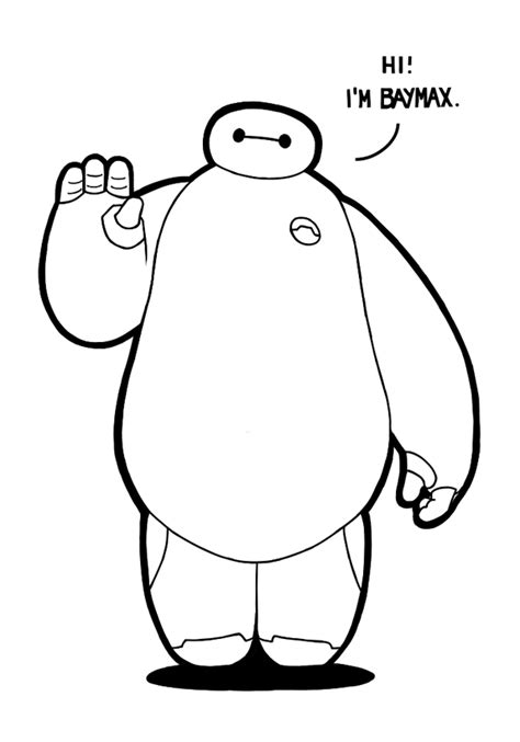 Baymax Line Art by rommelray on DeviantArt