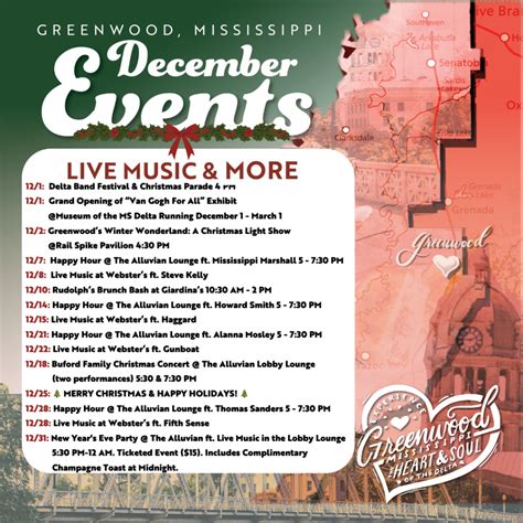 December Events 2023 - Greenwood Convention & Visitor's Bureau