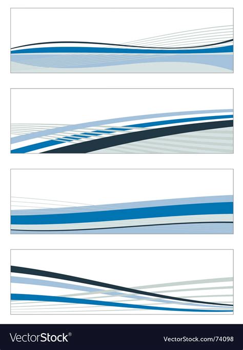 Abstract blue banners Royalty Free Vector Image