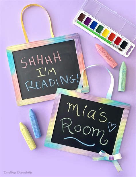 DIY Bedroom Door Sign - Crafting Cheerfully