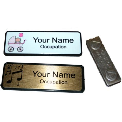 Name Badge 7.6cm x 2.5cm Magnet back