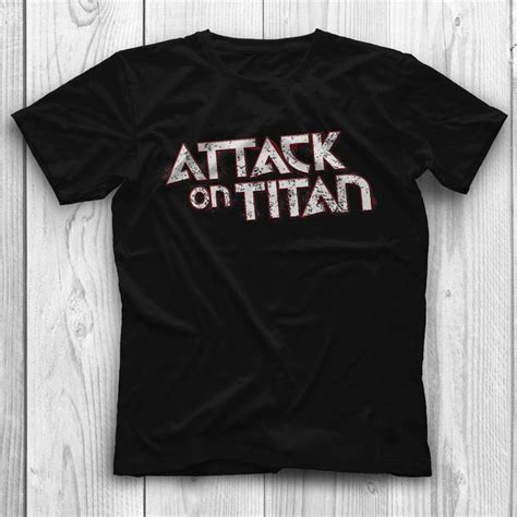 Attack on Titan Black Unisex T-Shirt - Tees - Shirts #attackontitan #shirt #… | T shirt, Rock t ...