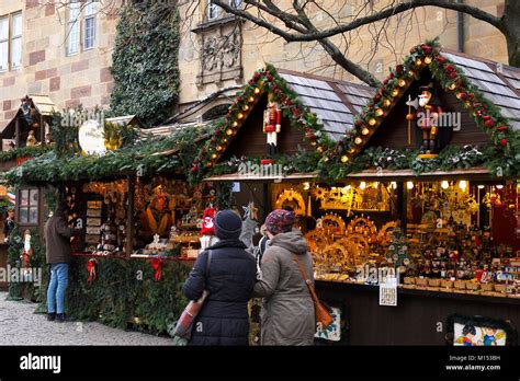 Germany, Baden Wurtemberg, Stuttgart, Christmas market, chalets Stock Photo - Alamy