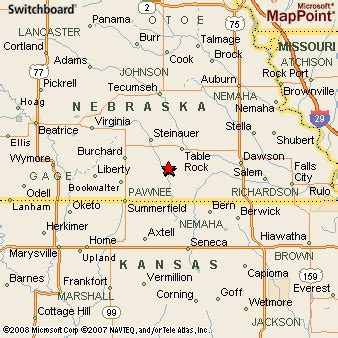 Pawnee City, Nebraska Area Map & More