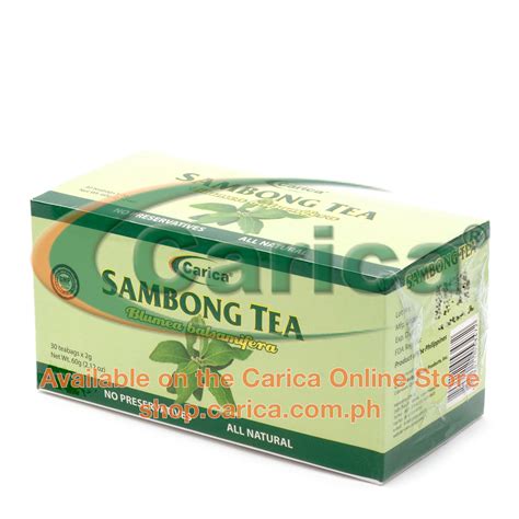 Sambong Tea (Blumea balsamifera) – Box of 30 Tea bags – Carica Herbal Health Products, Inc.