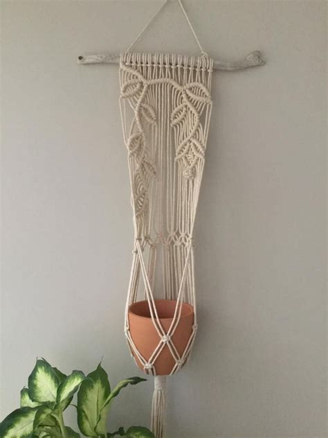 Macrame wall hanging planter indoor plant holder Boho plant | Etsy in ...