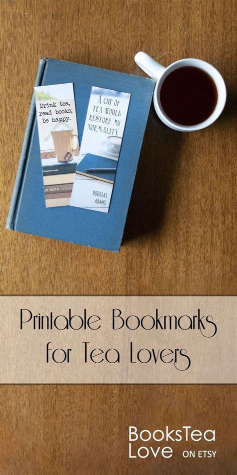 Books and Tea Tea Quotes Printable Bookmarks Literary | Etsy | Tea ...