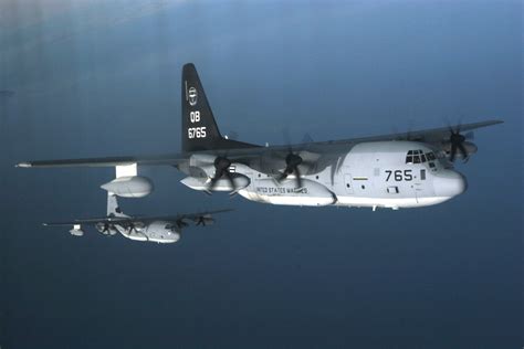 File:US Navy 070205-M-3968C-119 Two KC-130J Hercules aircraft, assigned to Marine Aerial ...