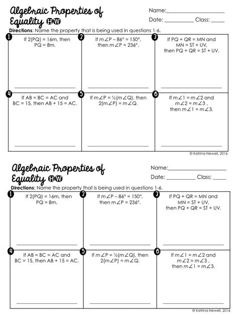 Multiplicative Property Of Equality With Fractions Worksheet - Math ...