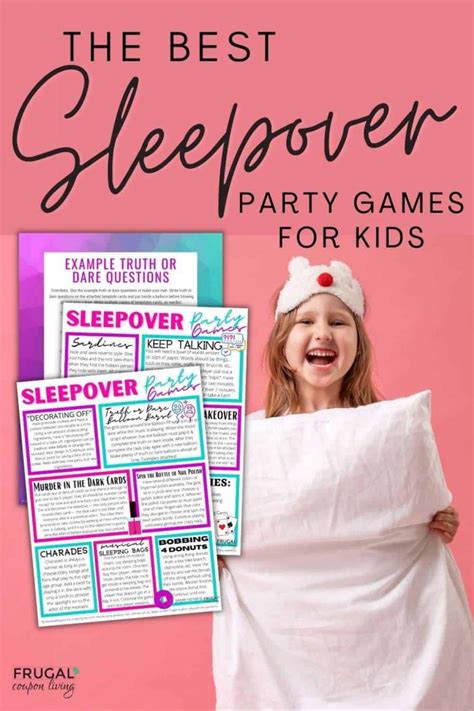 11 Fun Pajama Party Games for Kids & Sleepover Party Games Printables