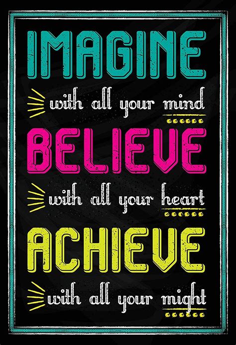 Amazon.com: Motivational Posters for Classroom & Office Decorations | Inspirational Quote Wa ...