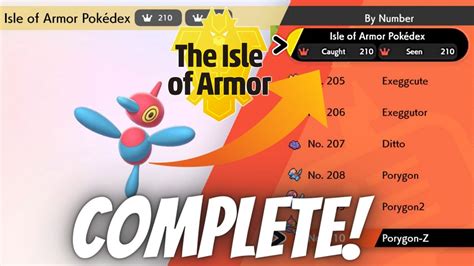 Complete Isle of Armor - Full Pokedex / All 210 Pokemon - Pokemon Sword & Shield - YouTube