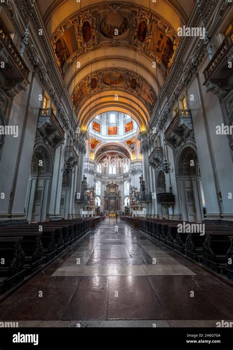 Salzburg Cathedral Interior - Salzburg, Austria Stock Photo - Alamy