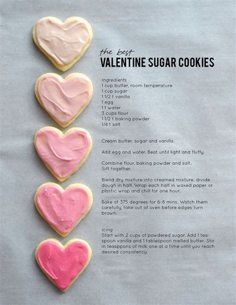 The Best Valentine Sugar Cookies | Valentine sugar cookies, Valentine ...