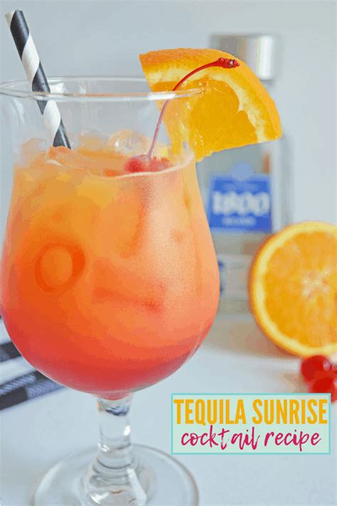 Tequila Sunrise Cocktail Recipe » Sunny Sweet Days