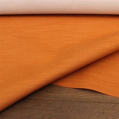 Fire Retardant Recycled Polyester Upholstery Fabric Burnt Orange