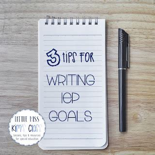 Little Miss Kim's Class: 3 Tips for Writing IEP Goals