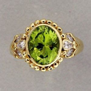 Very Vintage Peridot Ring! (With images) | Peridot and amethyst, Yellow gold diamond ring, Green ...