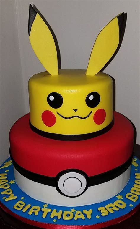 Pokemon Pikachu Cake by www.thegoodiebagny.com | Pokemon birthday cake ...