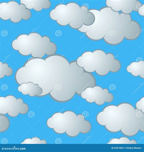 Seamless Cloud Pattern Stock Photos - Image: 6391003