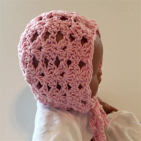 Crochet Pattern – Princess Charlotte Baby Bonnet