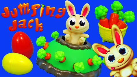 Jumping Jack Pop Rabbit Kids Board Game Bunny Surprise Eggs, Blind Bag... | Board games for kids ...