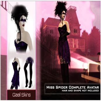 Second Life Marketplace - GAALL Miss Spider costume***PROMOTION HALLOWEEN