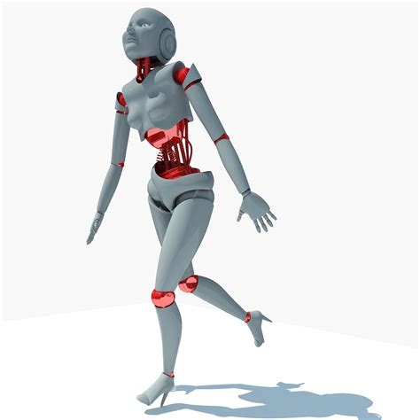 Rigged Female Robot 3D Model – 3D Horse