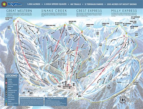 Brighton Ski Resort - Map, Weather & Information - Ski Utah